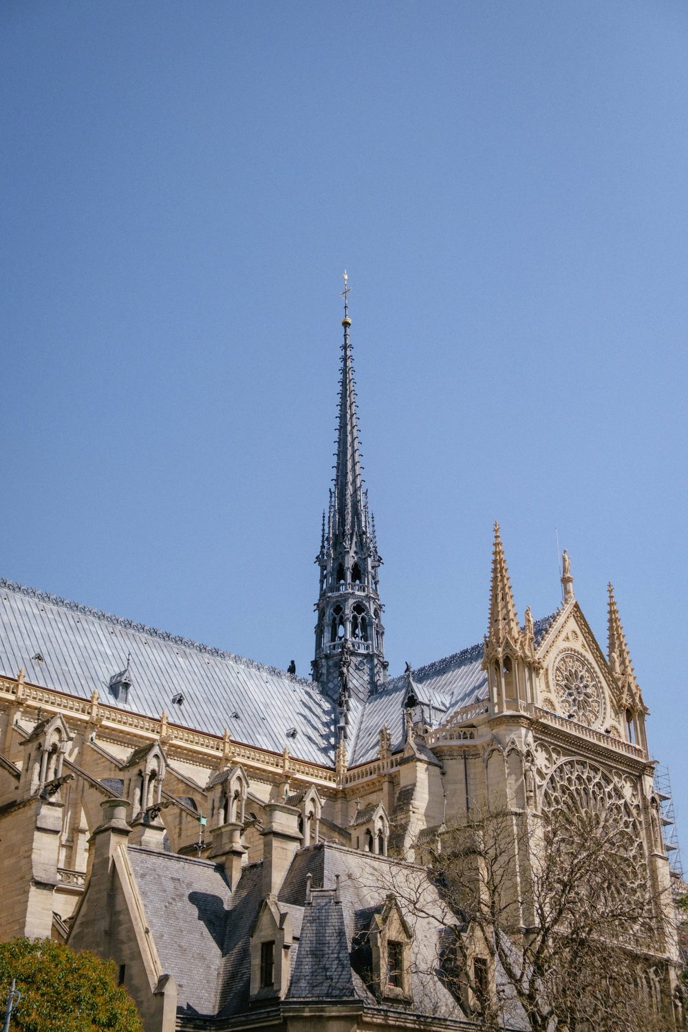 La flèche restaurée de Notre-Dame de Paris